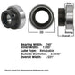 NPS105RPC Tractor Non-Relubri Fits CATable Spherical Ball Bearing With Collar