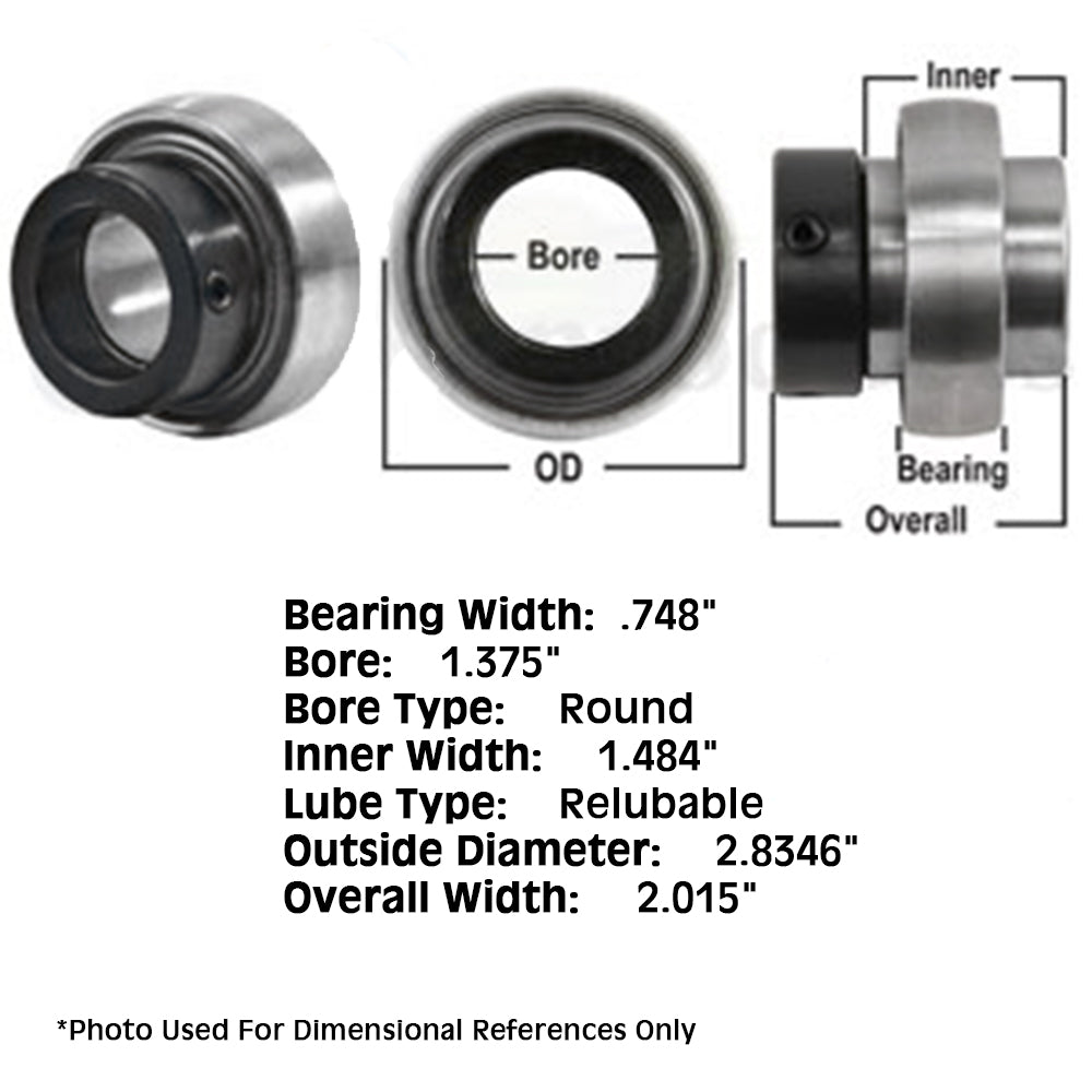O4528B Tractor Re-Lubri Fits CATeable Spherical Ball Bearing With Collar