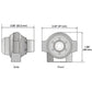 BC644 Universal Fits CabCam Camera 110 Deg 1/3" Color CCD 1.8" Tall 2.25" Wide