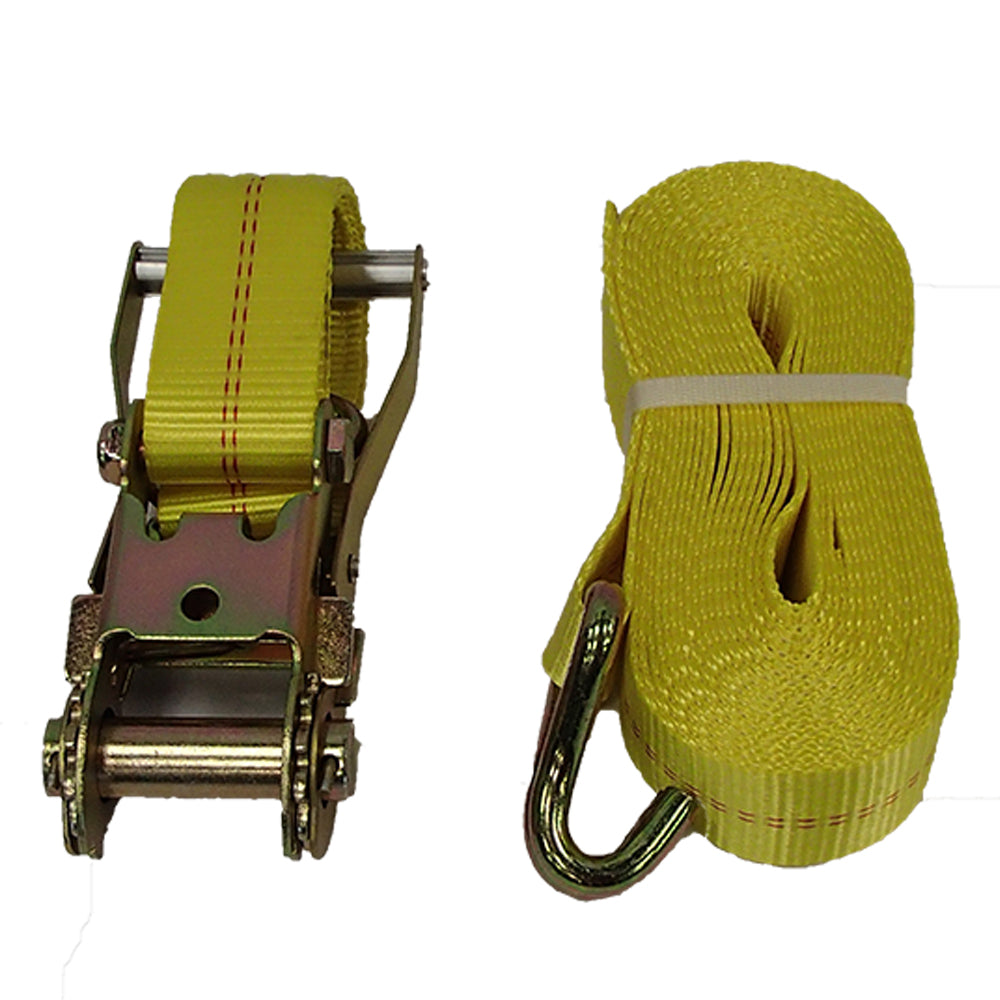 2 Ratchet Straps Flatbed Truck Trailer Cargo Tie Down Farm Binder 2" x 27' WH