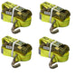 4 Ratchet Straps Flatbed Truck Trailer Cargo Tie Down Farm Binder 2" x 27'