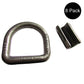 8 Pack 5/8" Heavy Duty Weld-On Forged D-Ring 18,000 Lbs