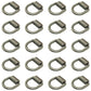20 Pack 5/8" Heavy Duty Weld-On Forged D Ring 18,000 Lbs