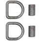 (2) 5/8" D-Ring Weld-On Safety Chain/Rope/Strap/Tie-Down Anchor Flatbed Truck