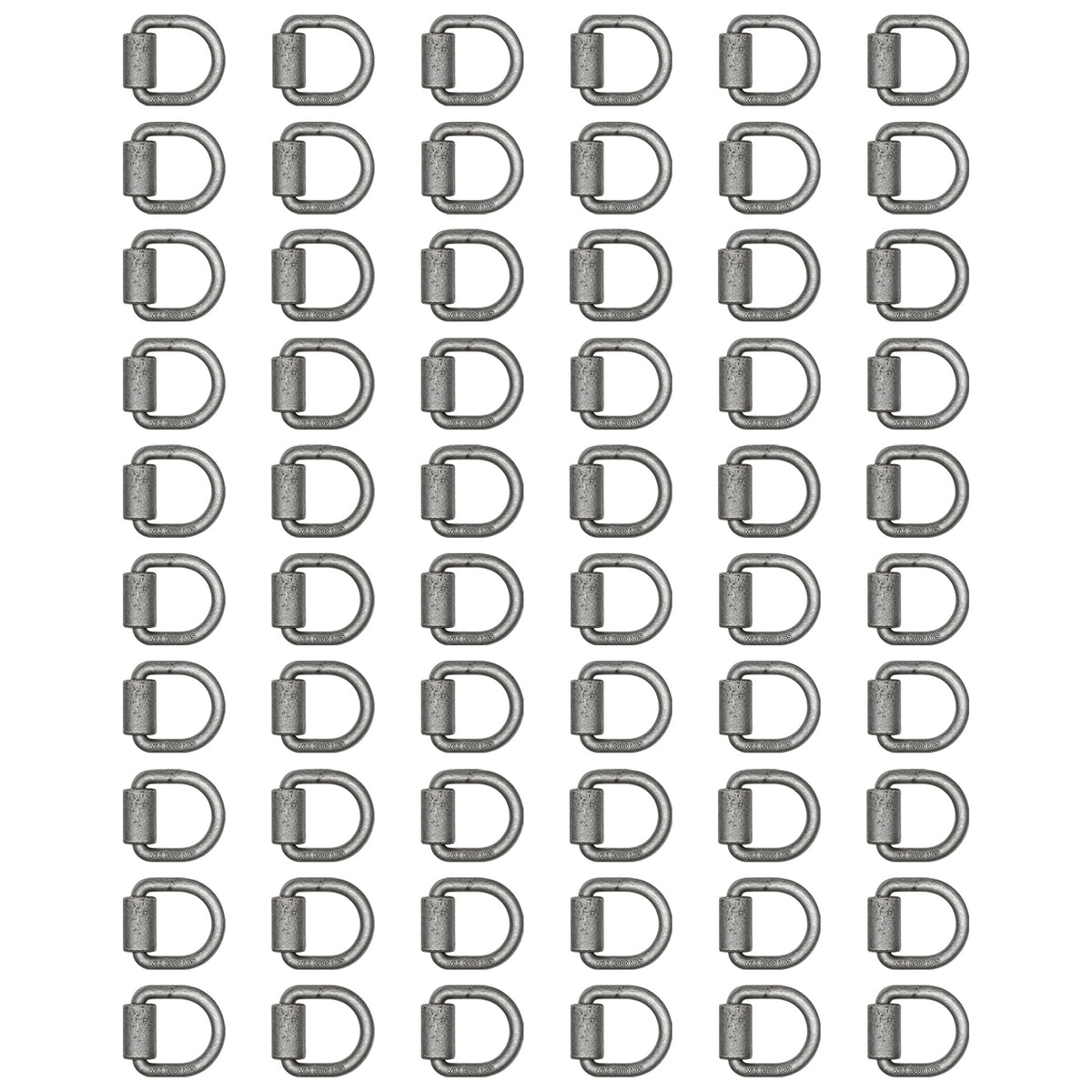 (60) 5/8" Weld-On D-Ring Flatbed Trailer Truck Ratchet Strap Tie-Down Rings