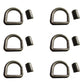 5/8" Weld On D-Ring Flatbed Truck/Trailer Towing Cable Chain Anchor - Set/6