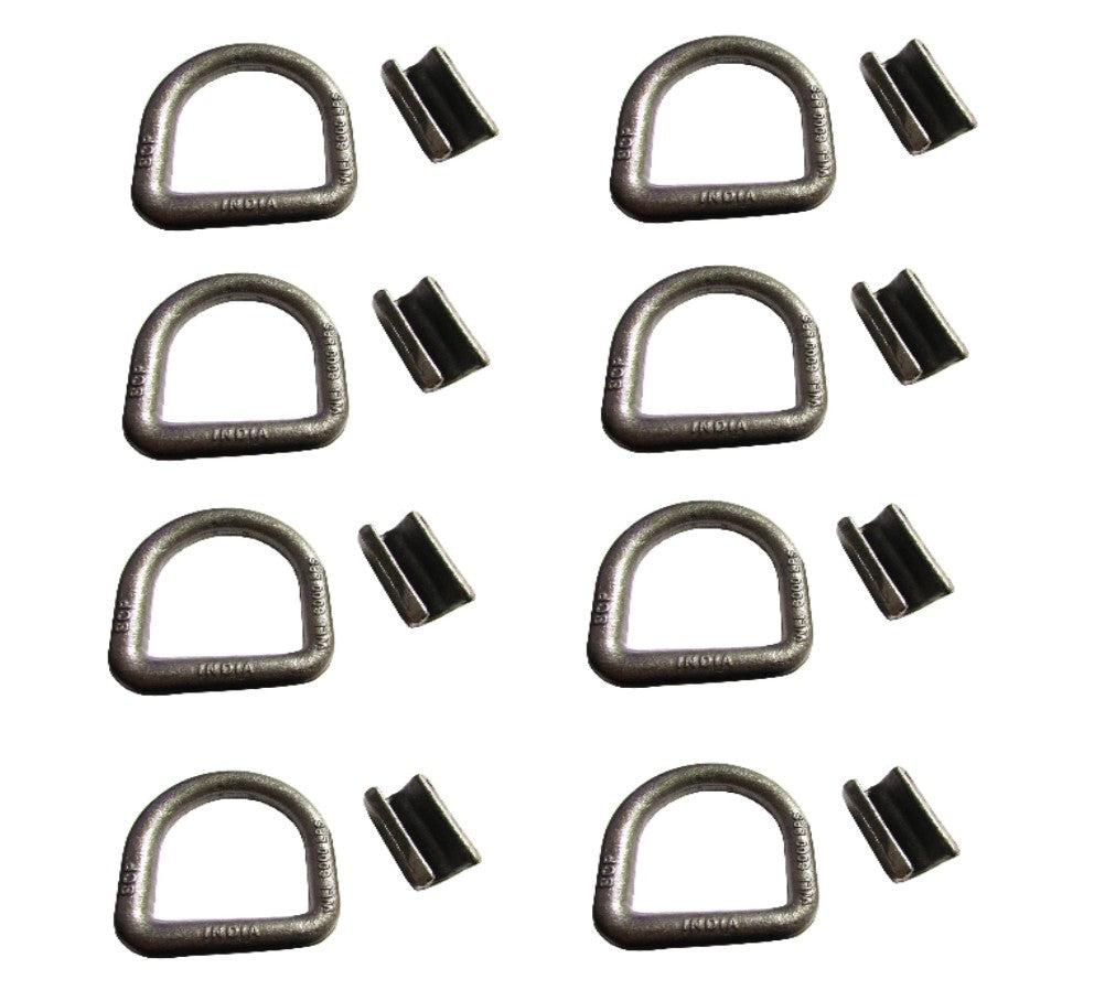 Qty 8: 5/8" Weld On D-Ring Fits Universal Products Replaces OTK20-0223_x8