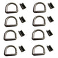 8 Pack 5/8" Heavy Duty Weld-On Forged D-Ring 18,000 Lbs