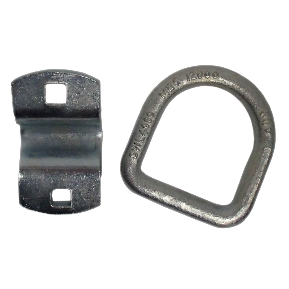 1/2" D Ring Weld or Bolt-on Flatbed Truck Car Trailer Chain Strap Rope Tie Down