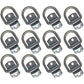 (12) 1/2" Bolt-On Heavy duty D Ring Tie Down Anchor WLL# 4,000