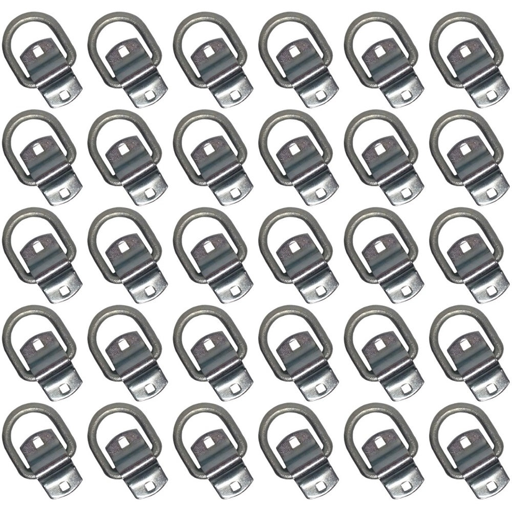 (30)- Bolt-on 1/2" D Rings Trailer Flatbed Truck Rope Tie Down OTK20-0224