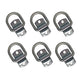 Qty 6: 1/2" Bolt-on D-Ring & Clip Fits Universal Replaces DR050-SC