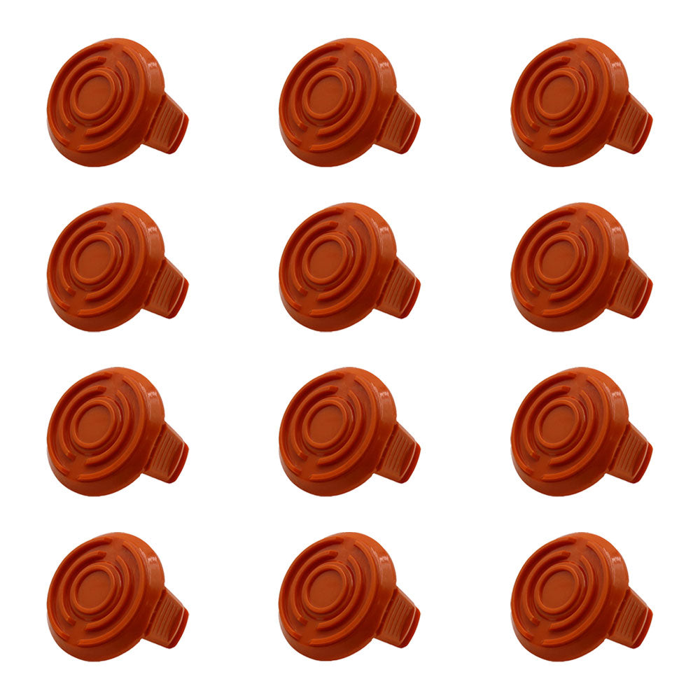 12 Pack Spool Cap Cover fits Worx 50006531 WA6531 Cordless Grass Trimmer WG151