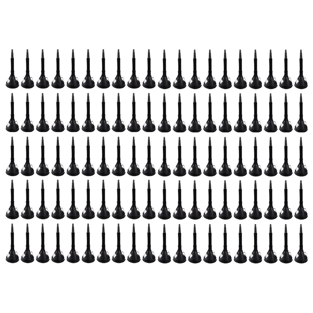 One Hundred (100) 6" Diameter Funnels with Screen and Bendable/Detachable Hose