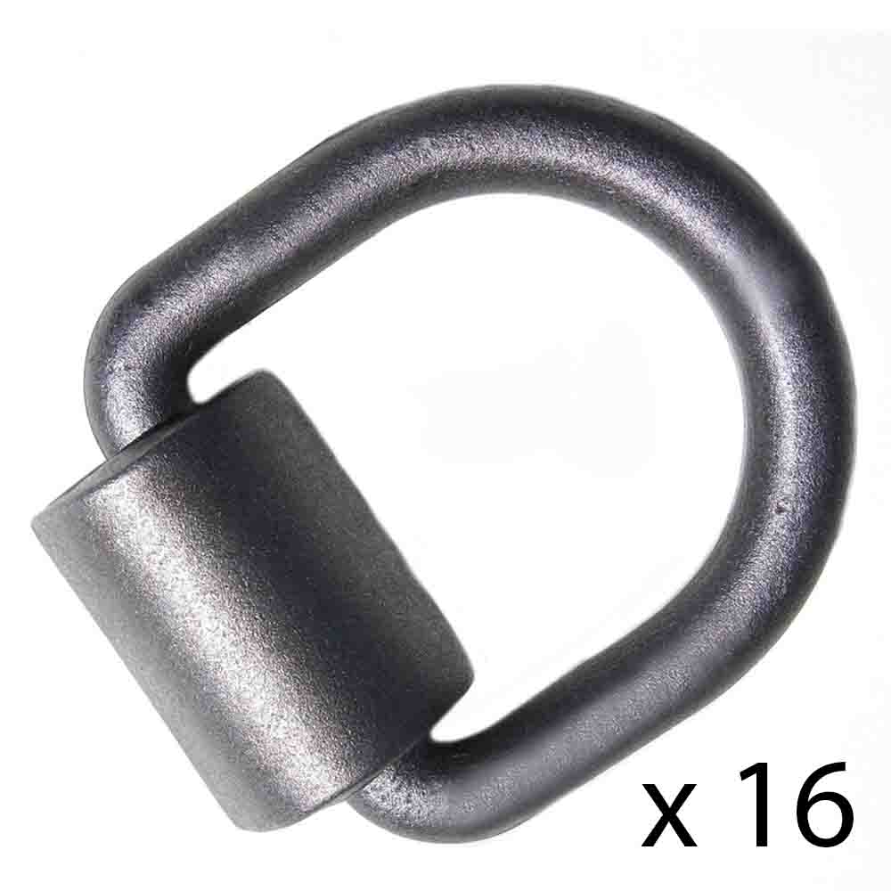 Weld-on 1/2" D Ring Tie Down Rope Loop Zinc 12,000 Rated Trailer Motorcycle ATV