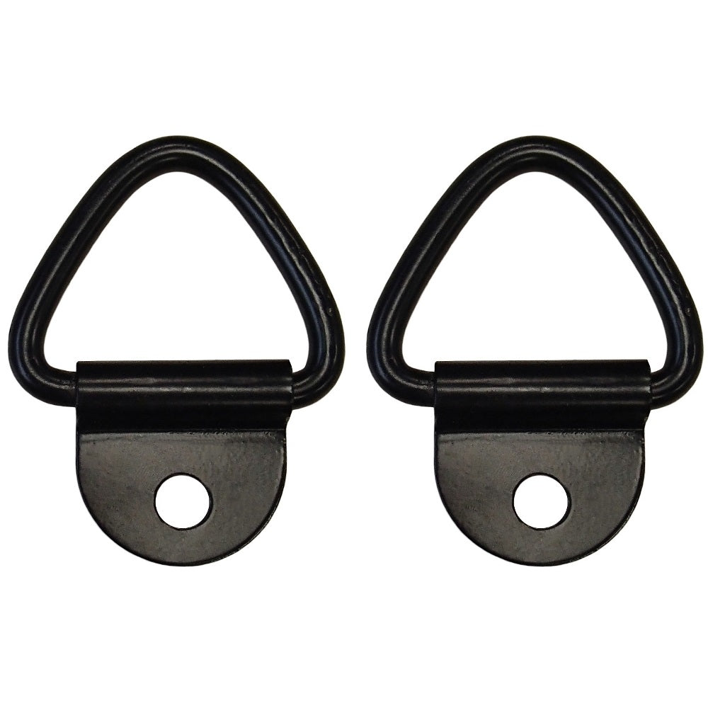 (2) 1/4" Steel D-Ring Truck Trailer Motorcycle ATV Rope Chain Tie Down 2,400#