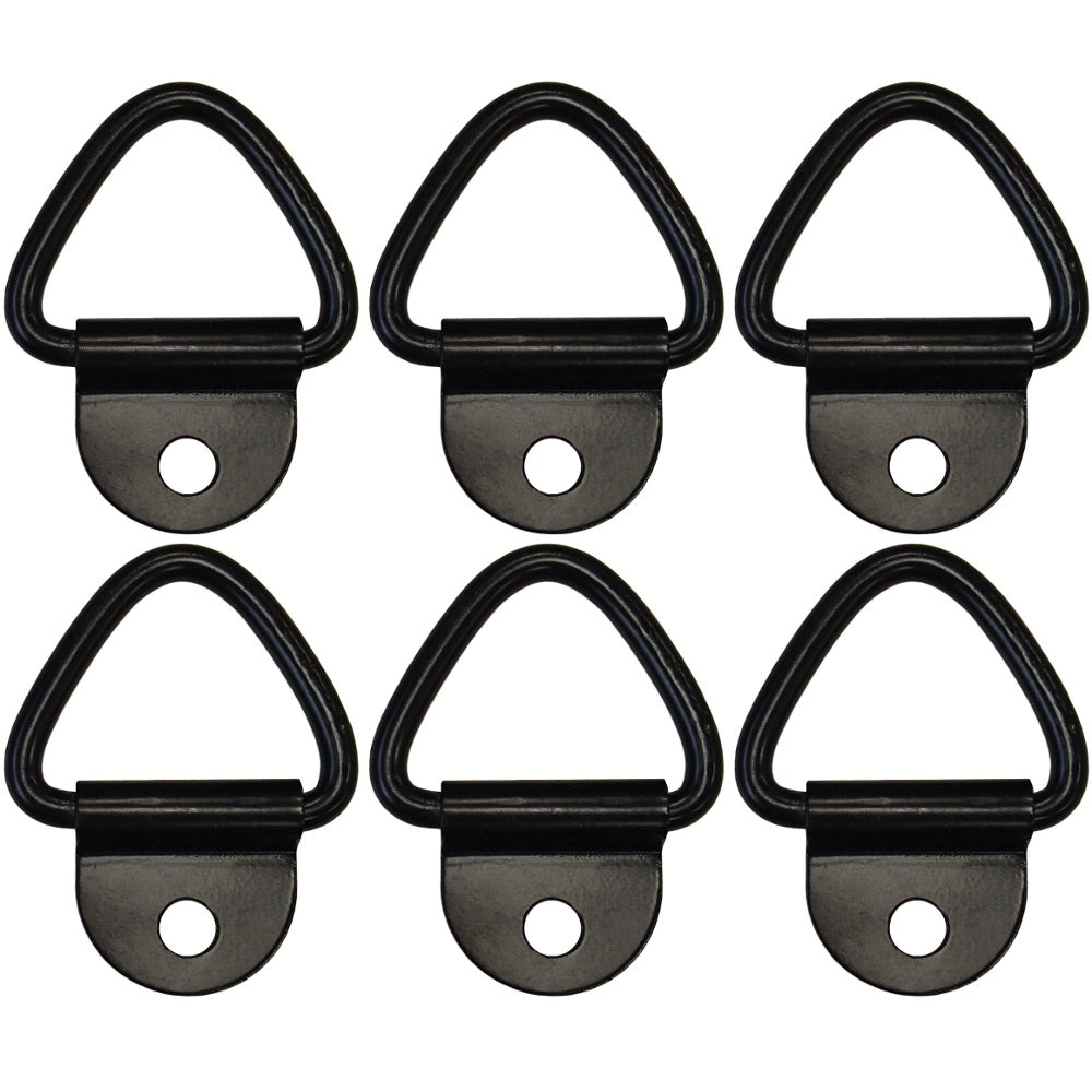 (6) D-Ring 1/4" Steel ATV Truck Trailer Motorcycle 2400# Chain Rope Tie Down