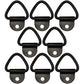 Qty 8: 1/4" Bolt On D-Ring Fits Universal Products Replaces 1000116