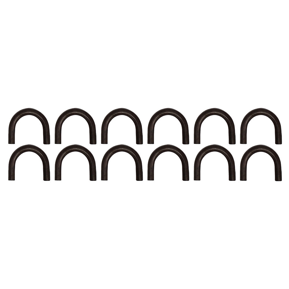 Twelve 1/2" Thick Weld on Steel D-Rings TL20012 Loop Rope Chain Boat ATV Carrier