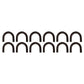 Qty 12: 1/2" Weld-On Loop Style D-Ring
 Fits Universal Products Replaces DRING