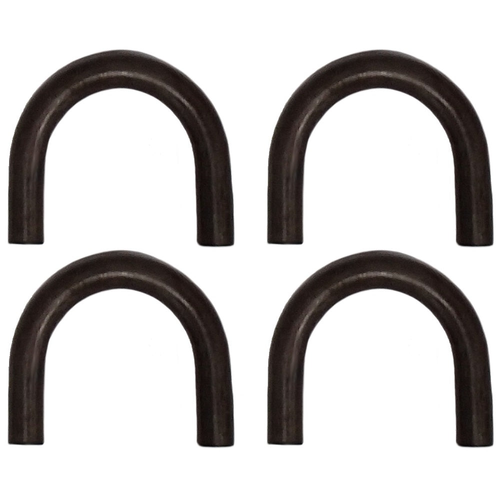 D-Ring Tie Loops Set of Four 1/2" Thick Steel Weld-On Hook Heavy Duty