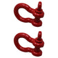 Two New .75" Shackle D-Rings (with Pins) for Rope Cable Chain Rigging 3-1/4 WLL