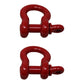Two New .75" Shackle D-Rings (with Pins) for Rope Cable Chain Rigging 3-1/4 WLL