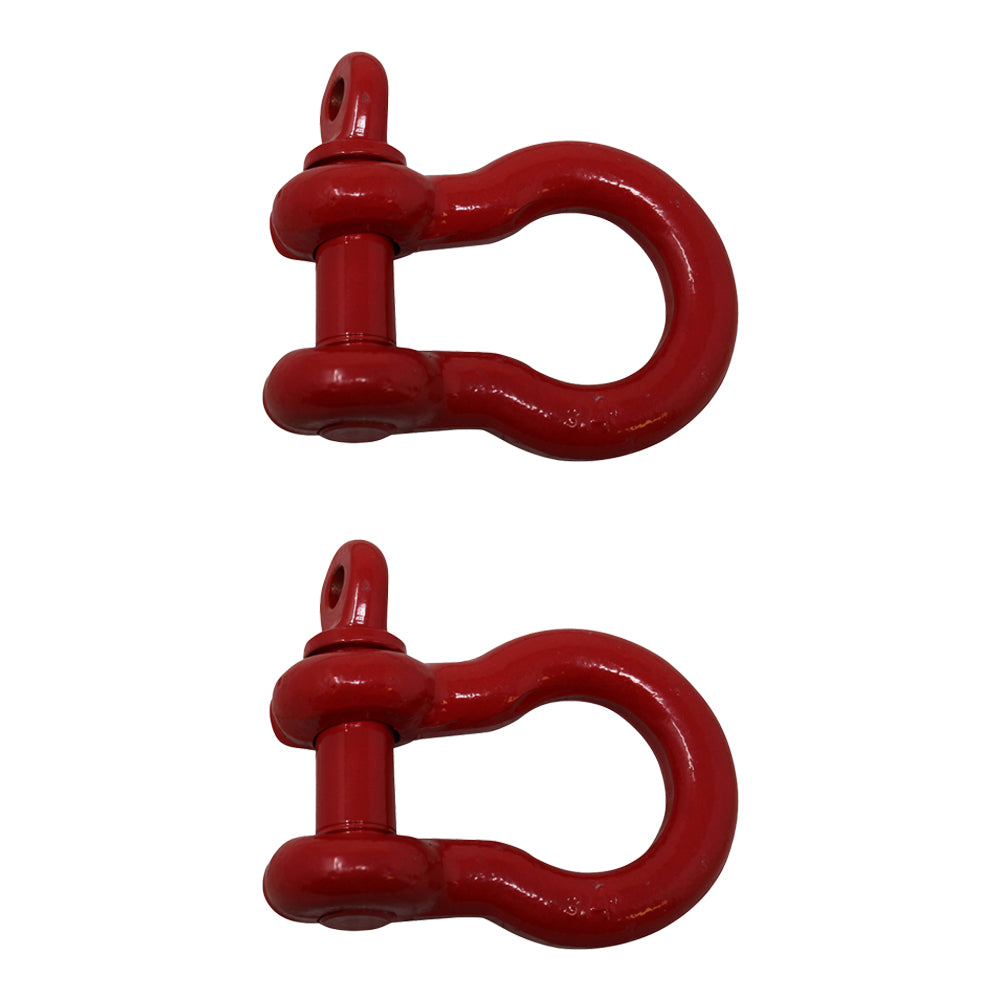 Two 3/4" Screw Pin Shackles Clevis D Ring Anchor 3.25 TON Lifting Ring Excavator