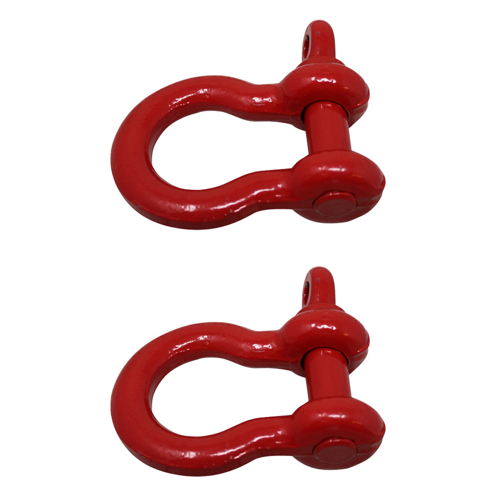 Two 3/4" Screw Pin Shackles Clevis D Ring Anchor 3.25 TON Lifting Ring Excavator