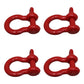 (4) 3/4" Shackle Clevis D-Ring with Screw Pin Anchor Chain Rope Cable Rigging
