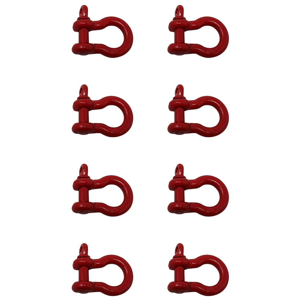 8x 3/4" Shackle Screw Pin Clevis Anchor Bow Shackles f Sling Cable Chain Rigging
