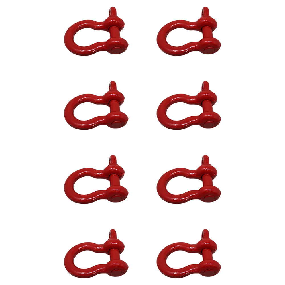 8x 3/4" Shackle Screw Pin Clevis Anchor Bow Shackles f Sling Cable Chain Rigging