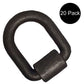 (20) Weld On D Ring 1" Forged Tow Truck Trailer Towing Chain Tie Down D Rings
