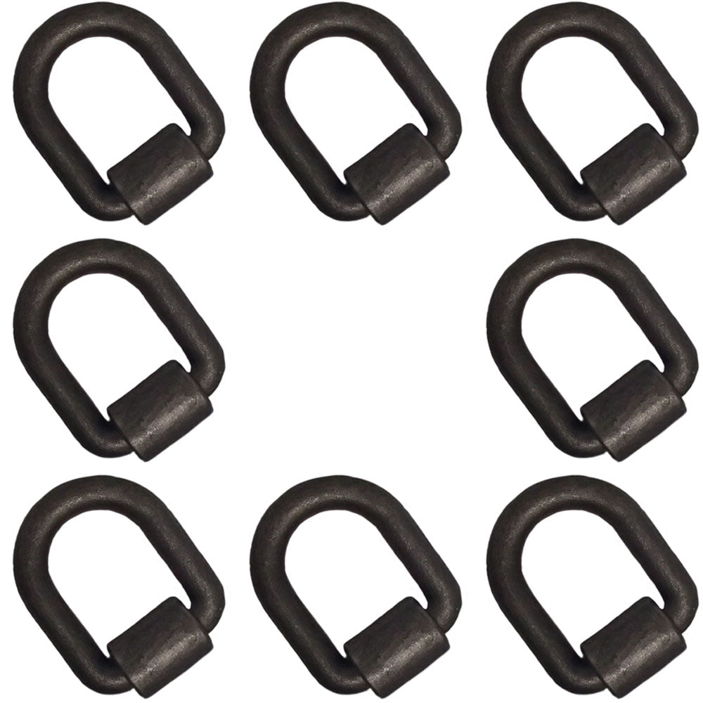 Qty 8: 1" Weld On D-Ring Fits Universal Products Replaces 8 DR100L