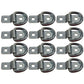 12 D Rings 3/8" Bolt On Toy Hauler QUAD ATV Tie Down Flatbed Trailer Strap Ring