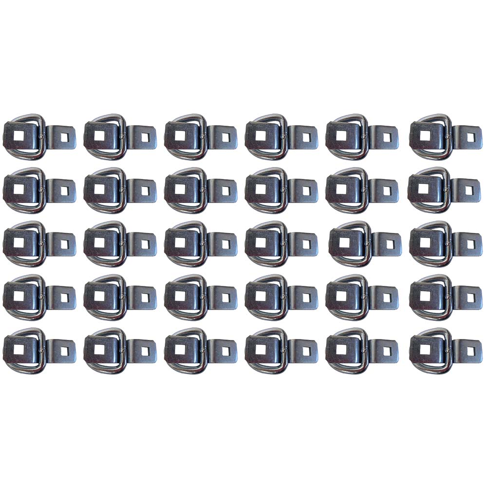 30 3/8" Bolt On D Ring Rope Chain Strap Cable Tie Down Flatbed Trailer D Rings