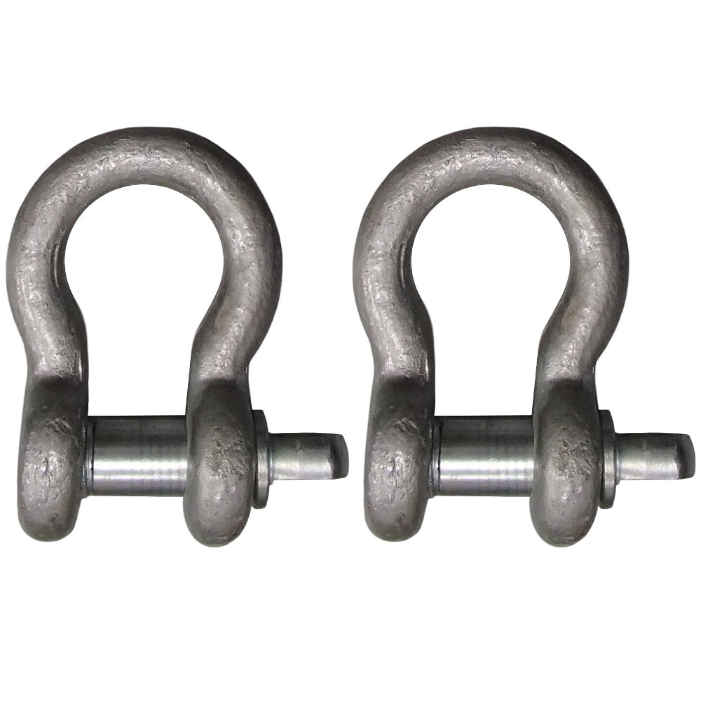 2x 3/4" Screw Pin Shackle Anchor D Ring Chain Cable Haul Lift Rope Clevis Diesel