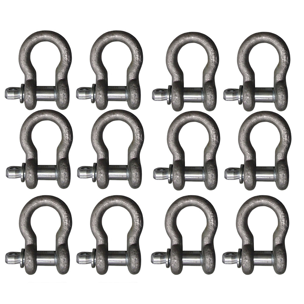 Dozen (12) 3/4" Shackles For Hauling Attaching Tie Down Anchor Restraint Loops