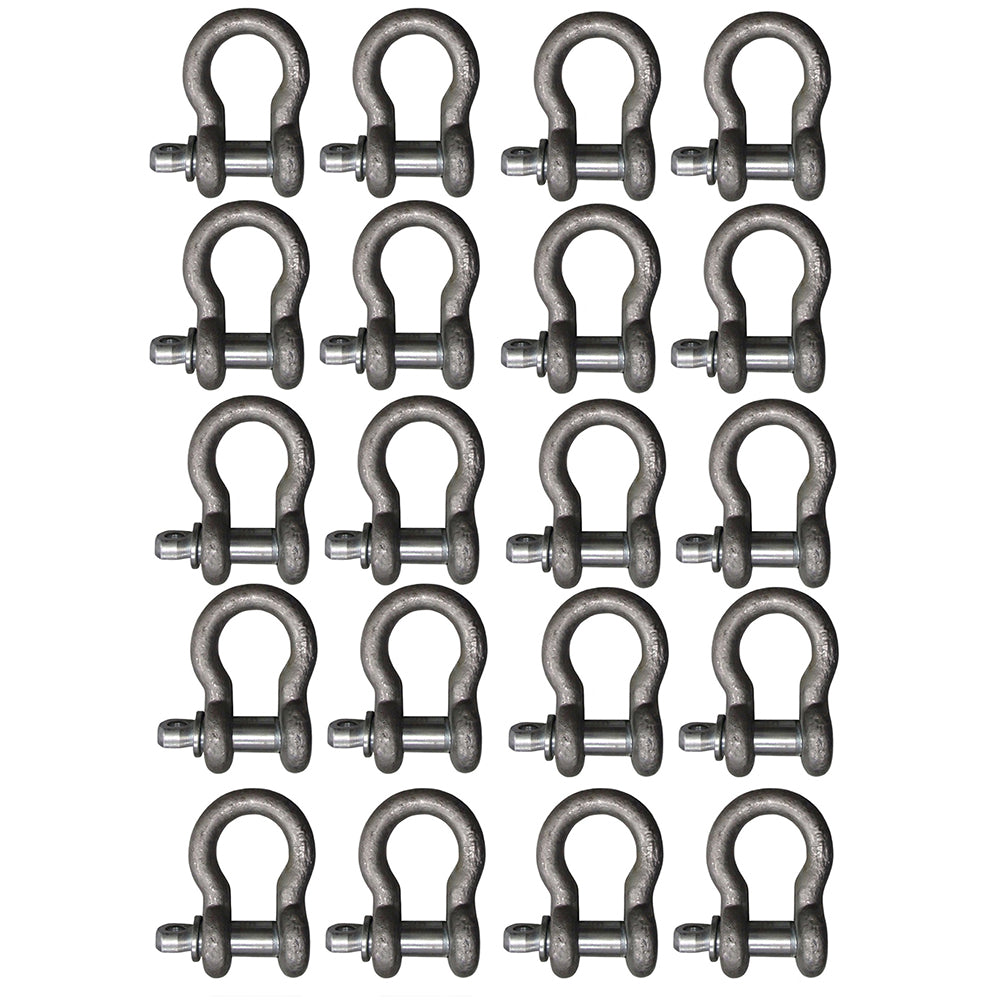 (20) Screw In Pin D Ring Assembly For Fasten Secure Attach Restrain Anchor Loops