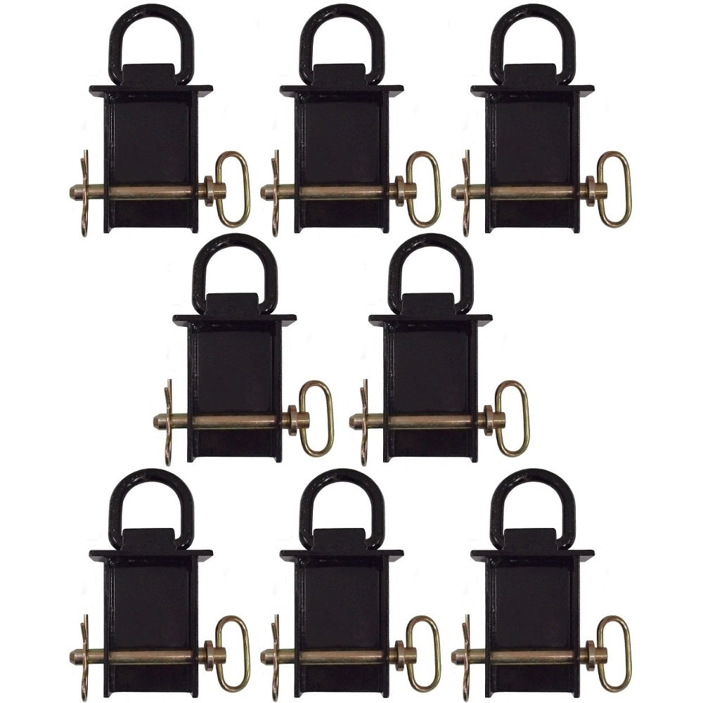 8-Heavy Duty Removable D-Ring Stake Pockets 12,000 Lbs.Trailer/Flat Bed PK-SPTD8