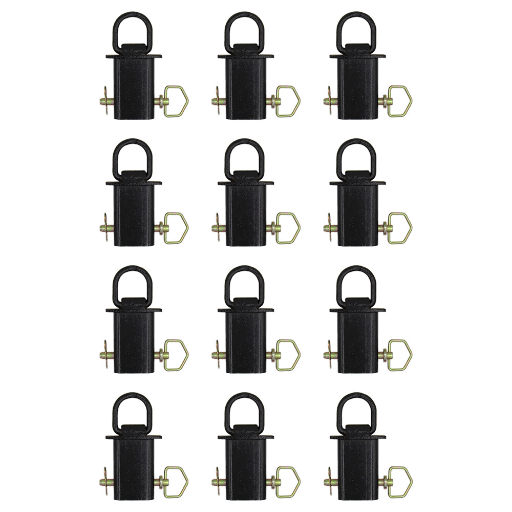 12 Pack of Removable Stake Pocket D-Rings For Flatbeds Trucks and Trailers
