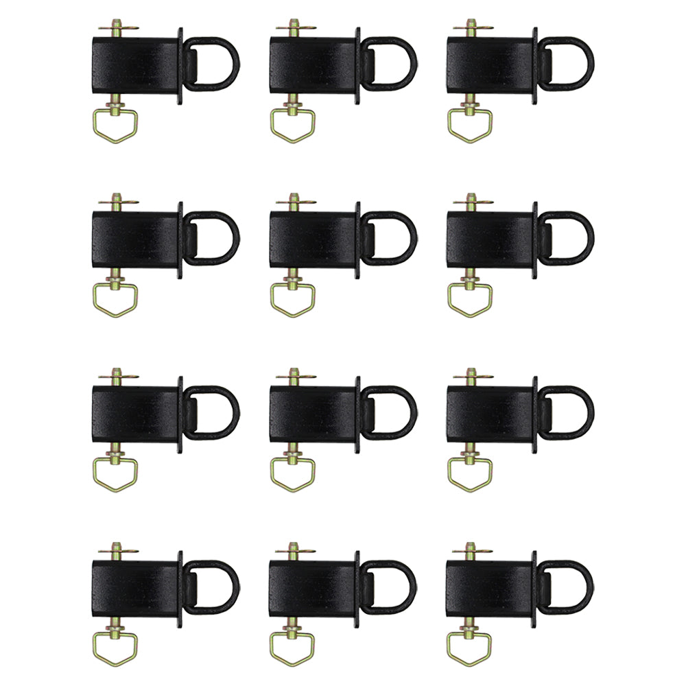 12 Pack of Removable Stake Pocket D-Rings For Flatbeds Trucks and Trailers