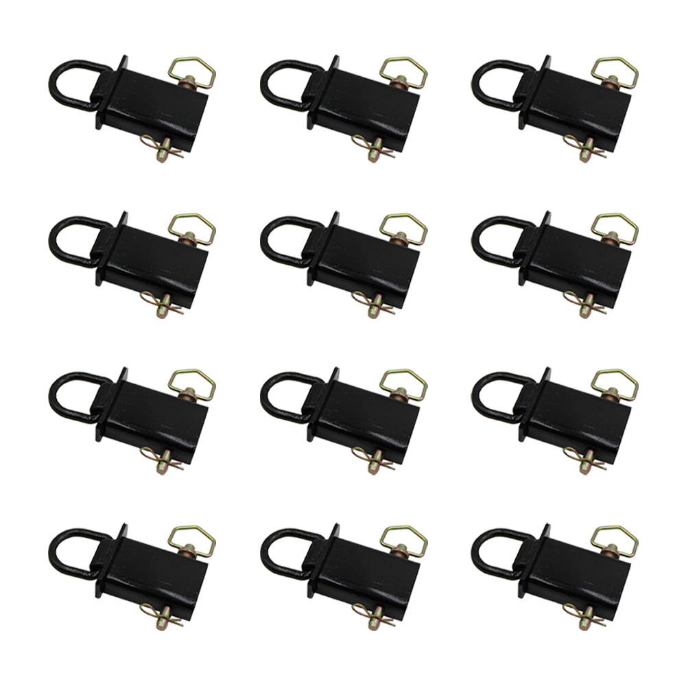 12 Pack of Removable Stake Pocket D-Rings For Flatbeds Trucks and Trailers