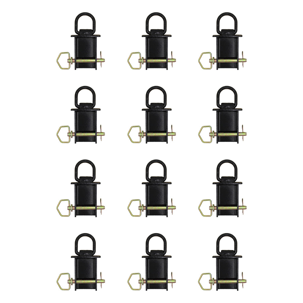 12 Pack of Removable Stake Pocket D-Rings For Flatbeds Trucks and Trailers