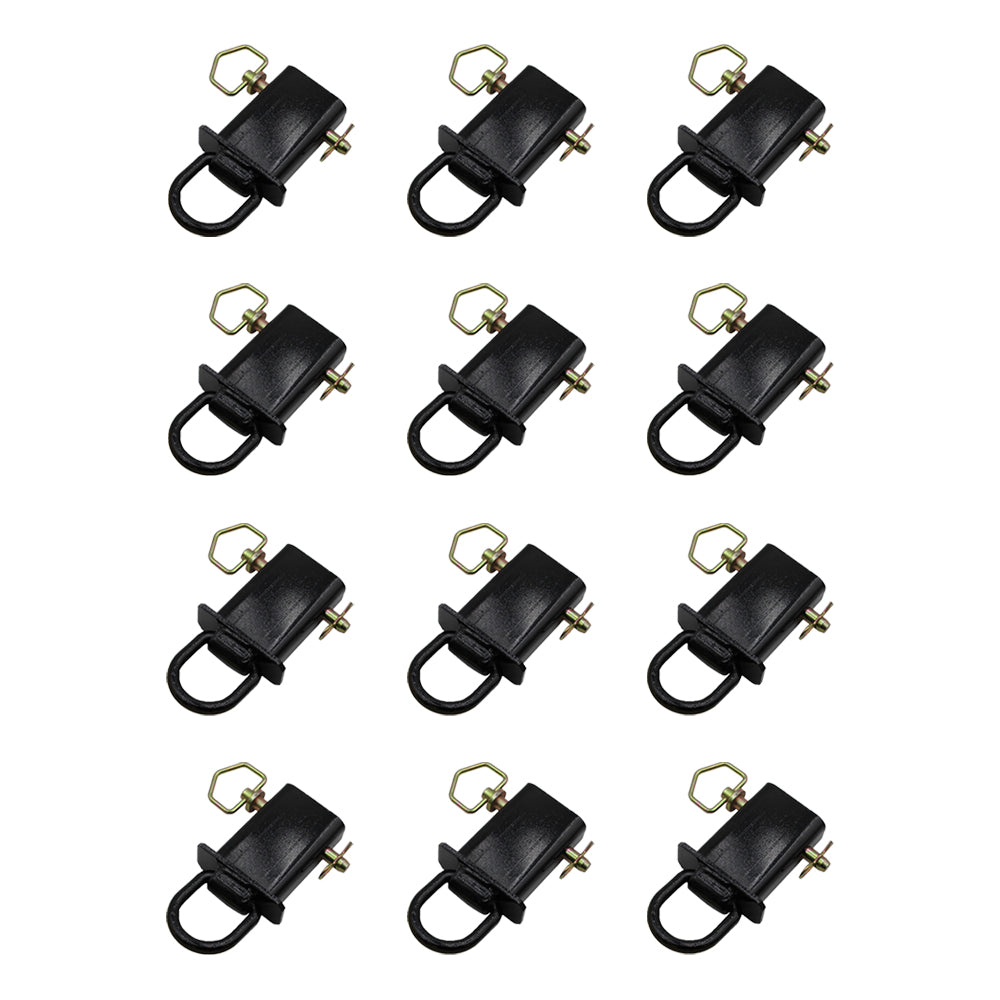 Twelve D-Ring Stake Pockets Removable Transport Trailer Tie Down Anchor Point