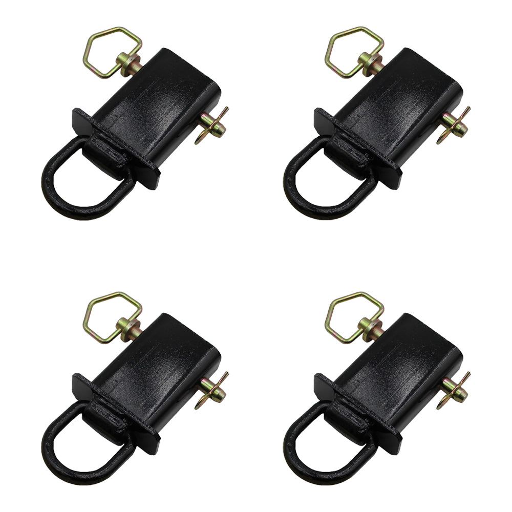 Set of Four Stake Pocket D-Rings PK-SPTD Secures Cargo by Adding Tie-Down Points