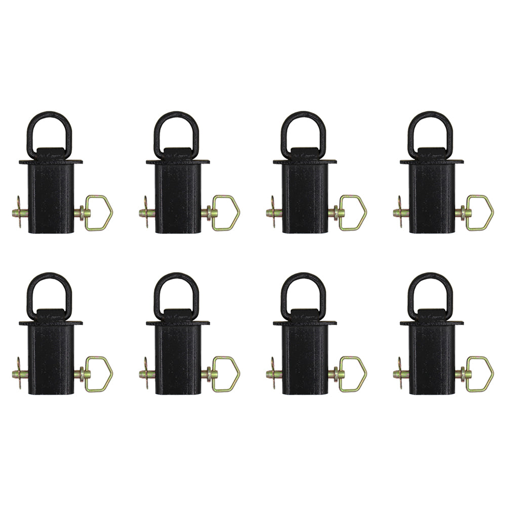 8-Heavy Duty Removable D-Ring Stake Pockets 12,000 Lbs.Trailer/Flat Bed PK-SPTD8