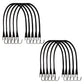 10 pcs 21" Rubber Straps Tarp Bungee Steel "S" Hooks Tie Down Cord Trailer Truck