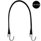 (100) 21" Rubber Tarp Straps Black Heavy-Duty Multi-Purpose
