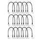 15 Pk 21" Natural Rubber Bungee Strap for Truck & Trailer Tie Down - Tire Chains